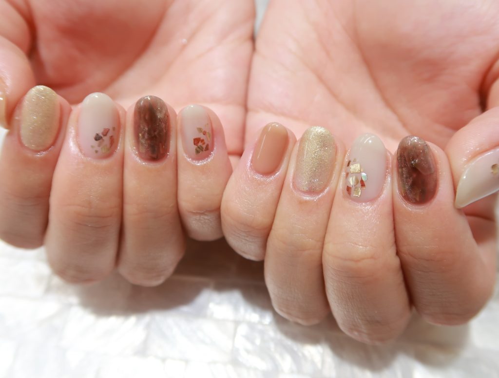 冬カラーのワンカラー ネイルサロンnails Qoo